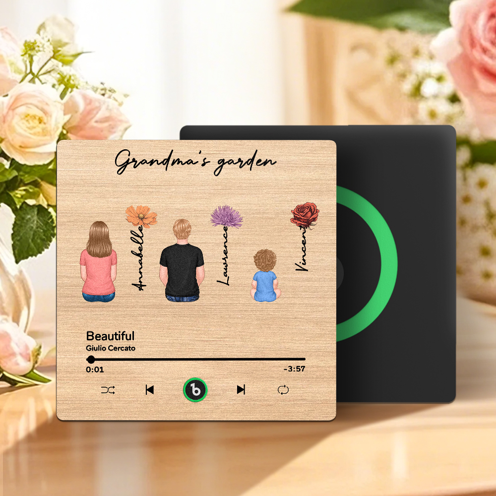 Mother's Day Custom Music Fridge MagnetMusic Wall Photo Sticker That Plays Music Without Cell Phone Multiple Styles - MyFaceUnderwearAU