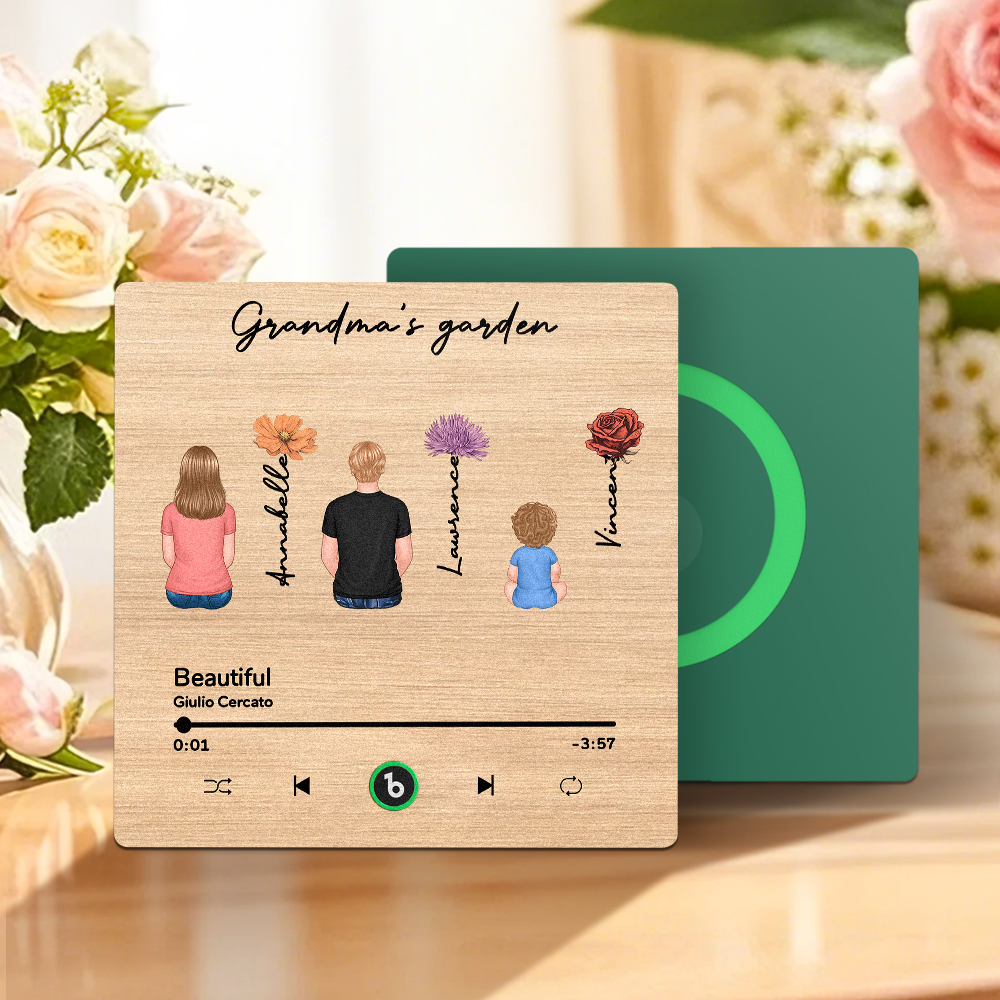 Mother's Day Custom Music Fridge MagnetMusic Wall Photo Sticker That Plays Music Without Cell Phone Multiple Styles - MyFaceUnderwearAU