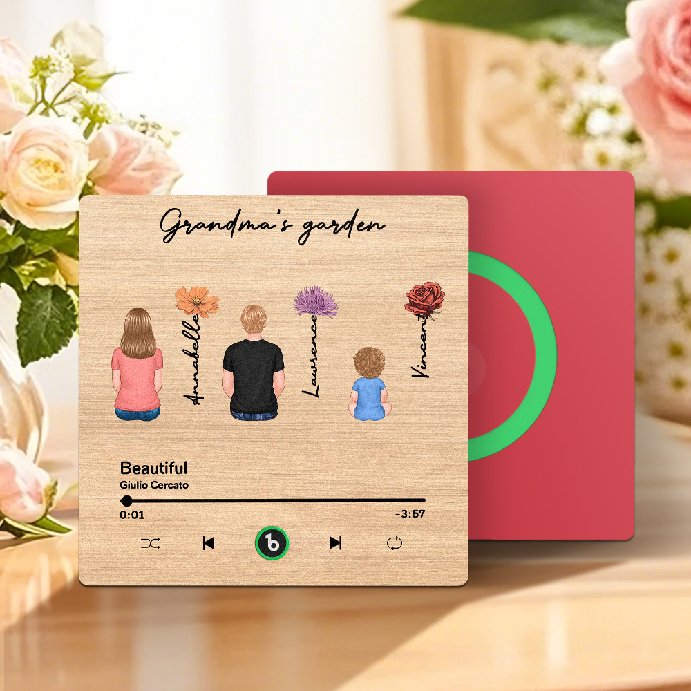 Mother's Day Custom Music Fridge MagnetMusic Wall Photo Sticker That Plays Music Without Cell Phone Multiple Styles - MyFaceUnderwearAU