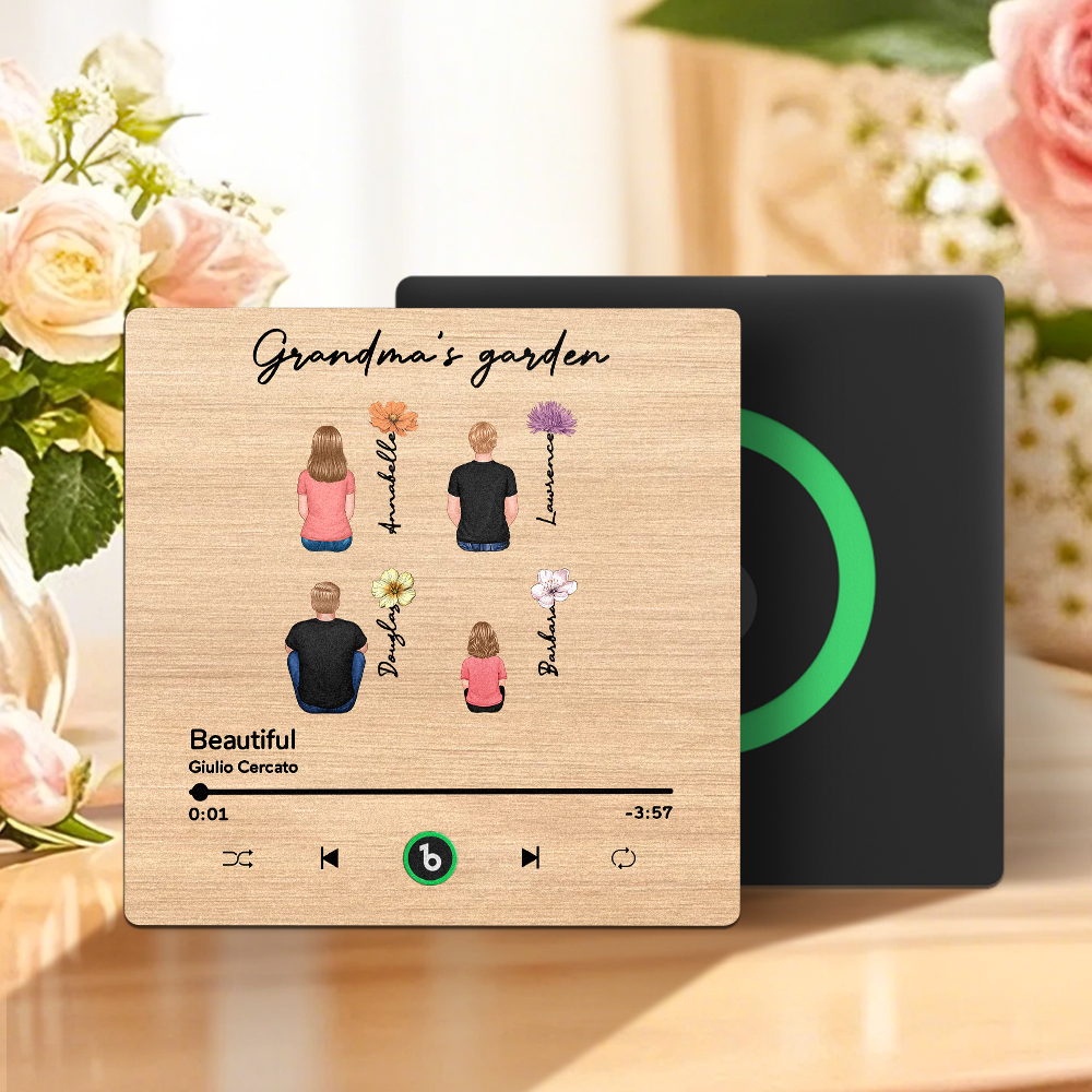 Mother's Day Custom Music Fridge MagnetMusic Wall Photo Sticker That Plays Music Without Cell Phone Multiple Styles - MyFaceUnderwearAU
