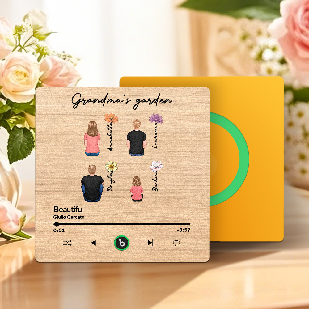 Mother's Day Custom Music Fridge MagnetMusic Wall Photo Sticker That Plays Music Without Cell Phone Multiple Styles - MyFaceUnderwearAU