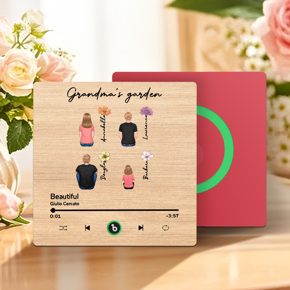 Mother's Day Custom Music Fridge MagnetMusic Wall Photo Sticker That Plays Music Without Cell Phone Multiple Styles - MyFaceUnderwearAU