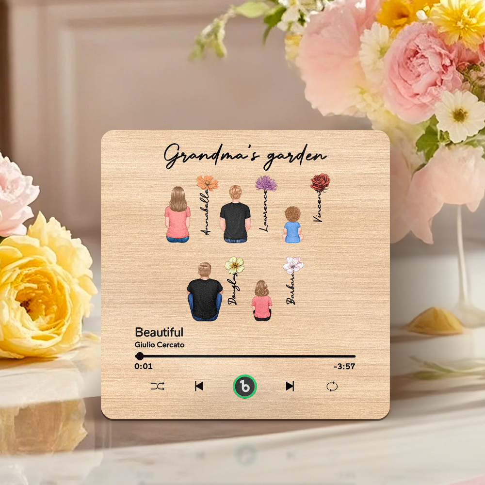 Mother's Day Custom Music Fridge MagnetMusic Wall Photo Sticker That Plays Music Without Cell Phone Multiple Styles - MyFaceUnderwearAU