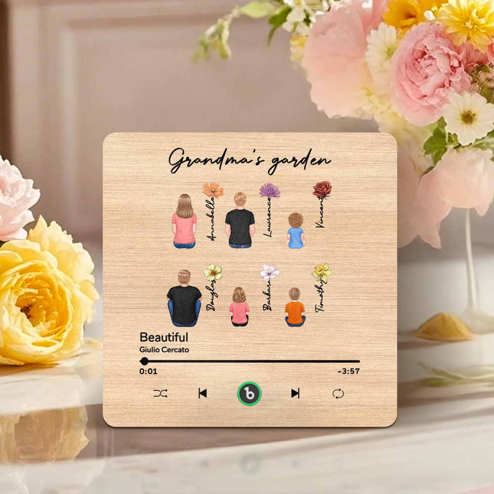 Mother's Day Custom Music Fridge MagnetMusic Wall Photo Sticker That Plays Music Without Cell Phone Multiple Styles - MyFaceUnderwearAU