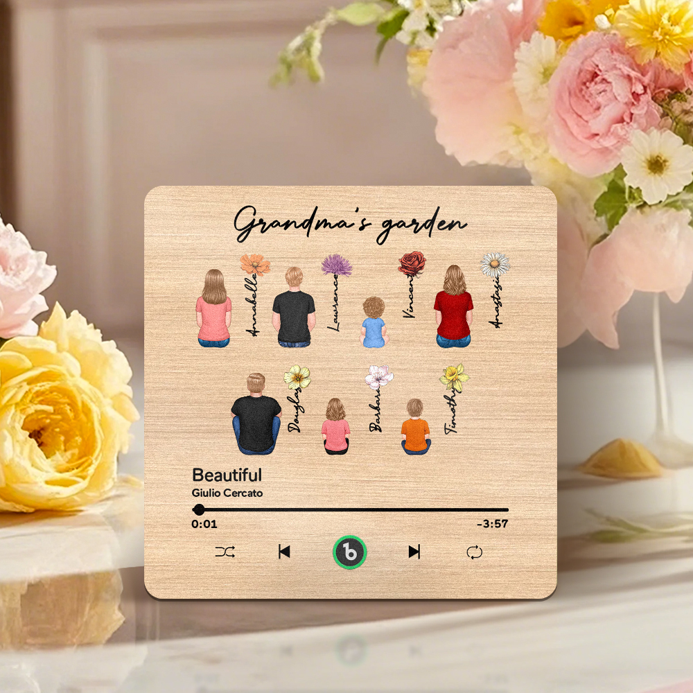 Mother's Day Custom Music Fridge MagnetMusic Wall Photo Sticker That Plays Music Without Cell Phone Multiple Styles - MyFaceUnderwearAU