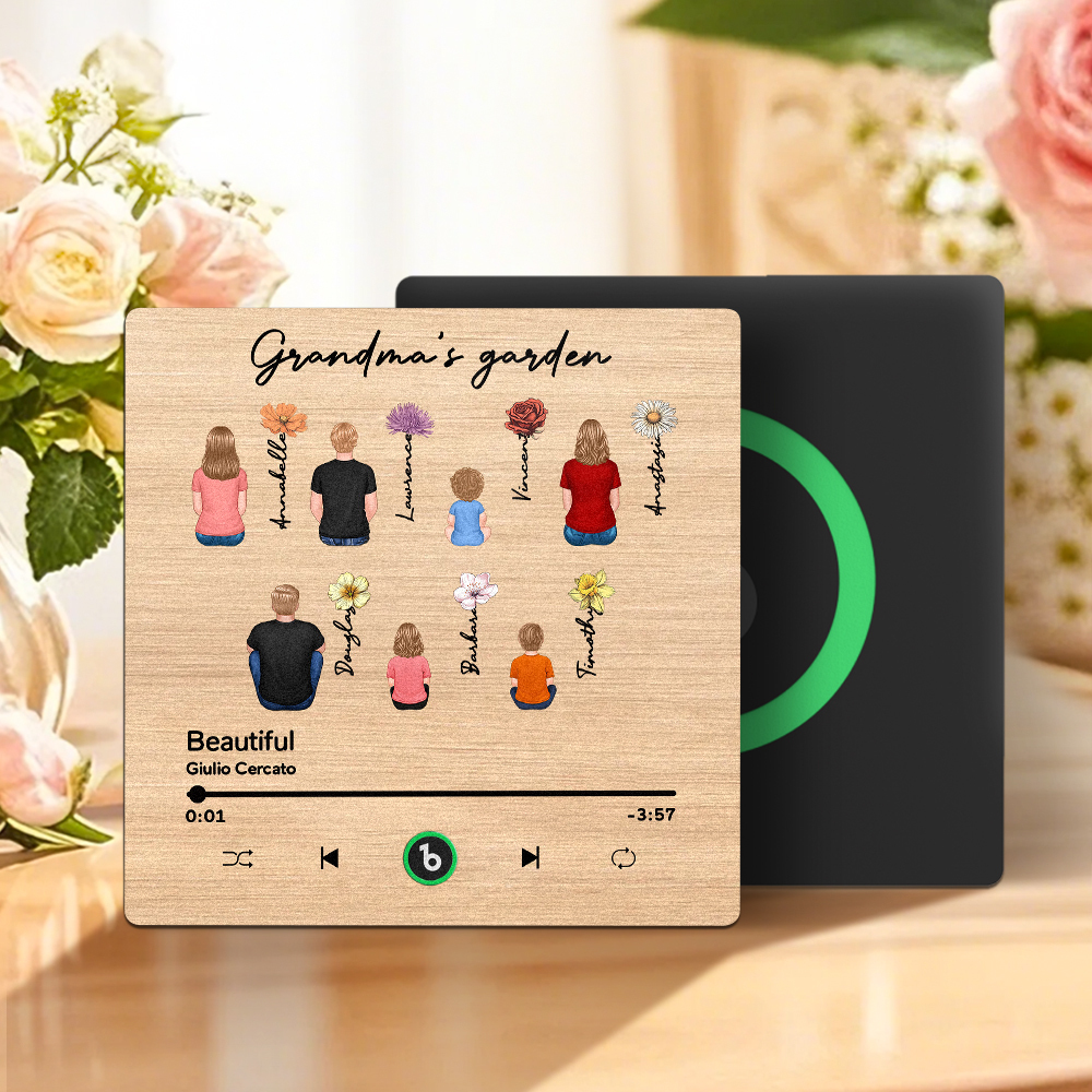 Mother's Day Custom Music Fridge MagnetMusic Wall Photo Sticker That Plays Music Without Cell Phone Multiple Styles - MyFaceUnderwearAU