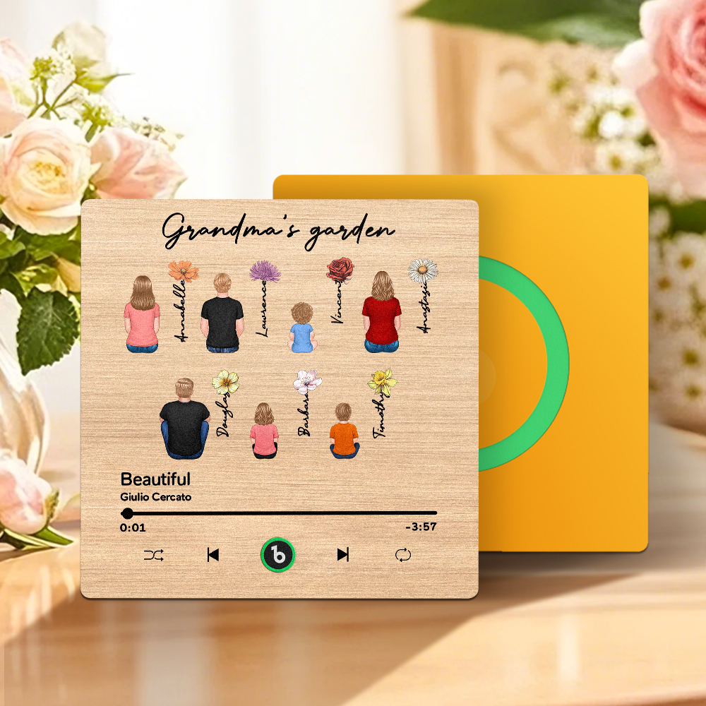 Mother's Day Custom Music Fridge MagnetMusic Wall Photo Sticker That Plays Music Without Cell Phone Multiple Styles - MyFaceUnderwearAU