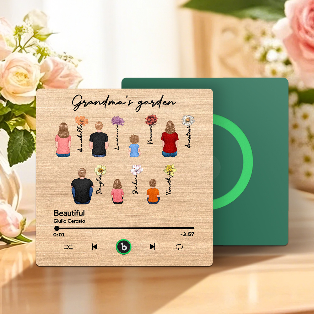 Mother's Day Custom Music Fridge MagnetMusic Wall Photo Sticker That Plays Music Without Cell Phone Multiple Styles - MyFaceUnderwearAU