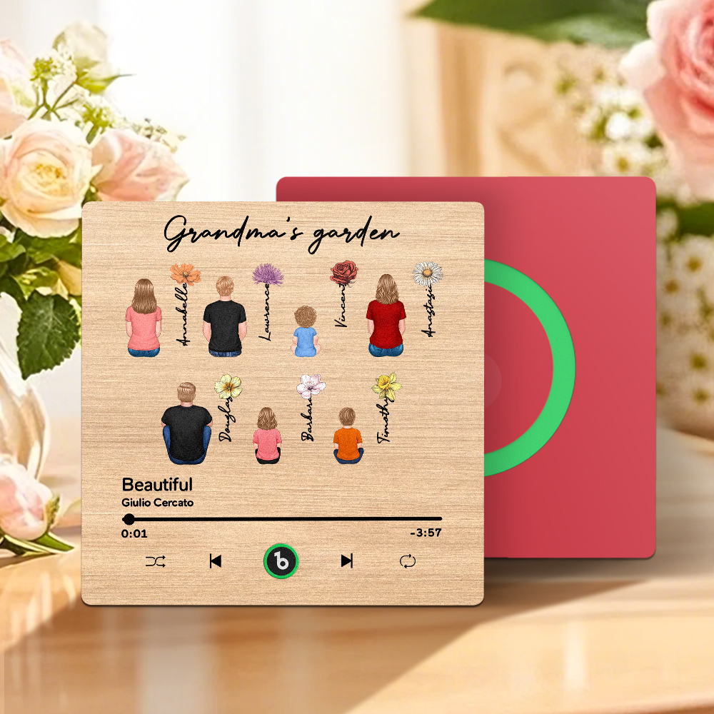 Mother's Day Custom Music Fridge MagnetMusic Wall Photo Sticker That Plays Music Without Cell Phone Multiple Styles - MyFaceUnderwearAU