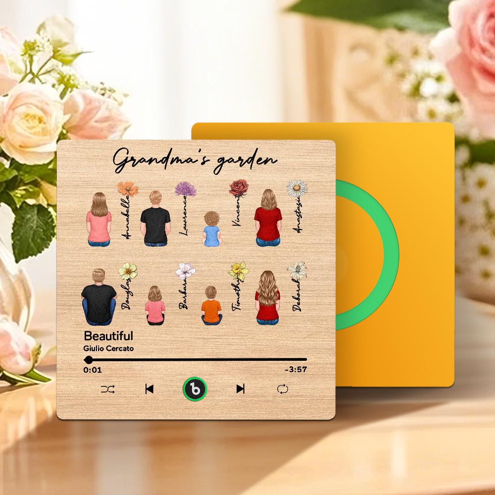Mother's Day Custom Music Fridge MagnetMusic Wall Photo Sticker That Plays Music Without Cell Phone Multiple Styles - MyFaceUnderwearAU