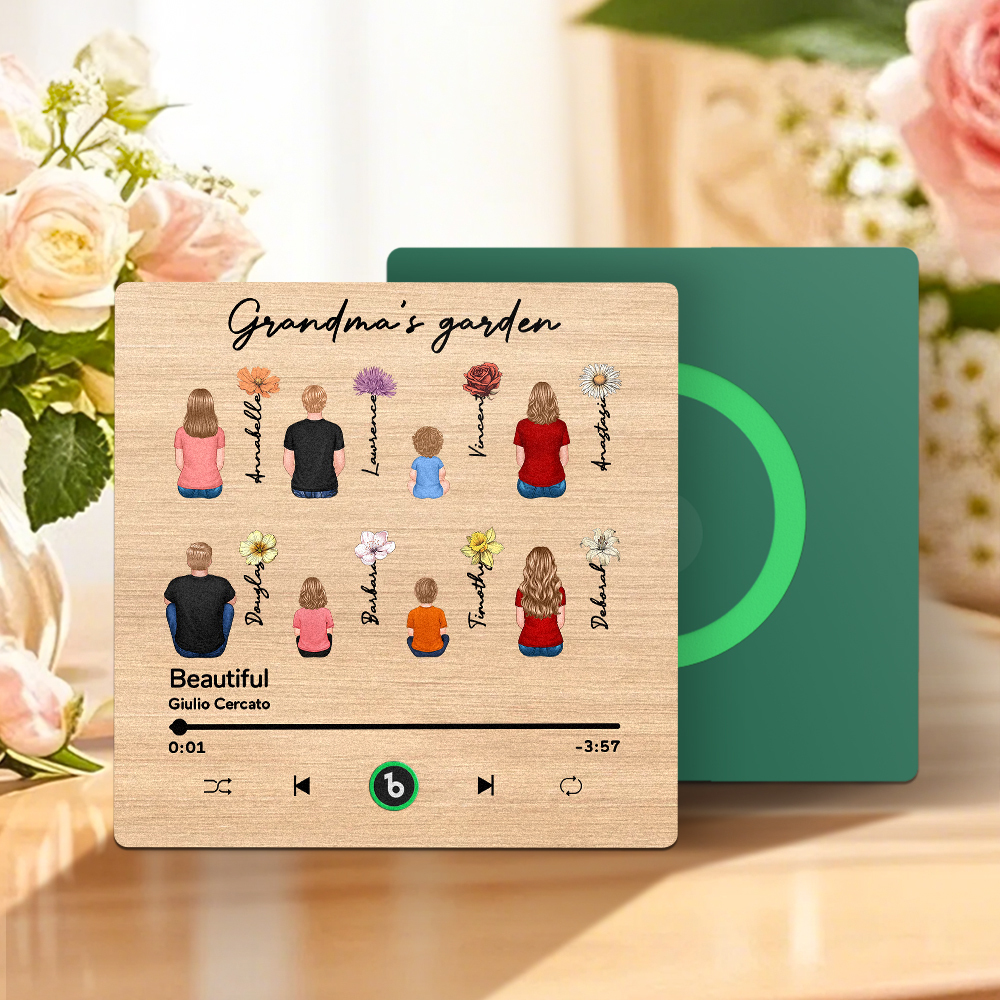 Mother's Day Custom Music Fridge MagnetMusic Wall Photo Sticker That Plays Music Without Cell Phone Multiple Styles - MyFaceUnderwearAU