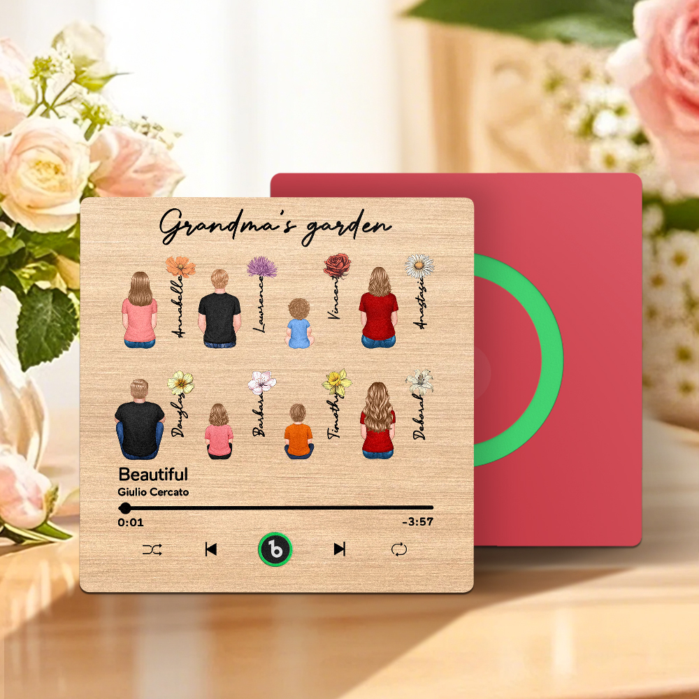 Mother's Day Custom Music Fridge MagnetMusic Wall Photo Sticker That Plays Music Without Cell Phone Multiple Styles - MyFaceUnderwearAU
