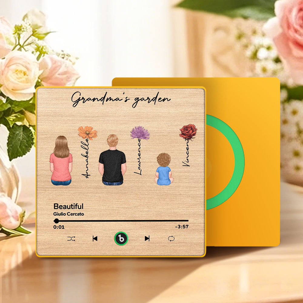 Mother's Day Custom Music Fridge MagnetMusic Wall Photo Sticker That Plays Music Without Cell Phone Multiple Styles - MyFaceUnderwearAU