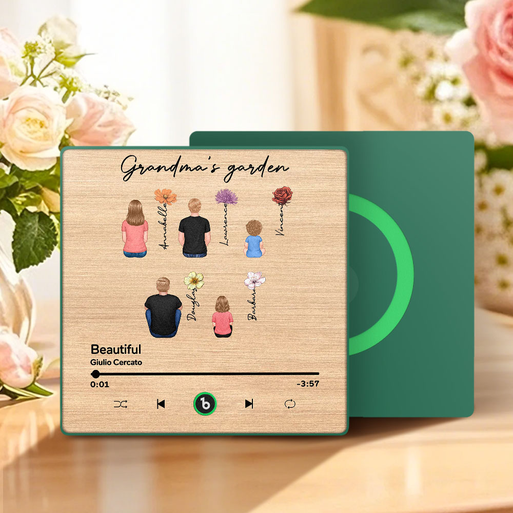 Mother's Day Custom Music Fridge MagnetMusic Wall Photo Sticker That Plays Music Without Cell Phone Multiple Styles - MyFaceUnderwearAU