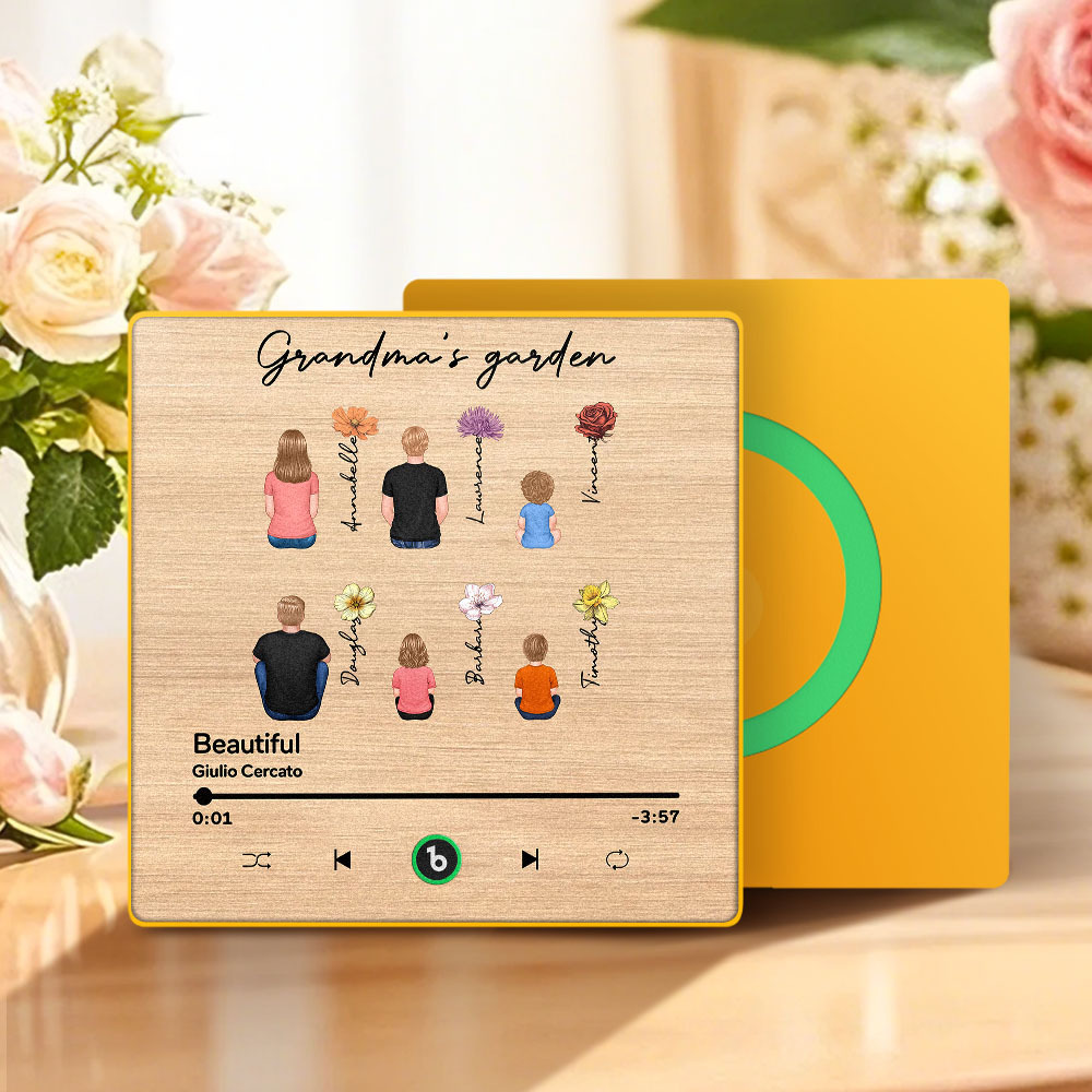 Mother's Day Custom Music Fridge MagnetMusic Wall Photo Sticker That Plays Music Without Cell Phone Multiple Styles - MyFaceUnderwearAU