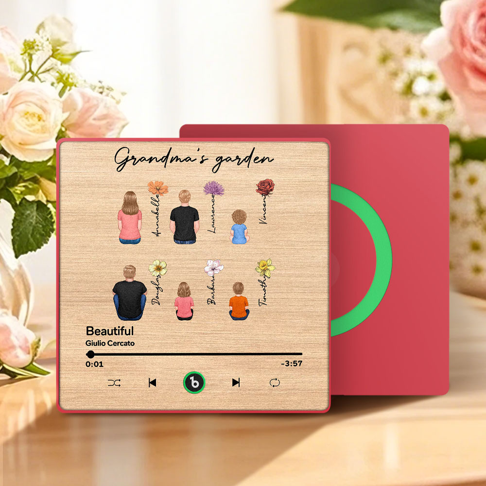 Mother's Day Custom Music Fridge MagnetMusic Wall Photo Sticker That Plays Music Without Cell Phone Multiple Styles - MyFaceUnderwearAU