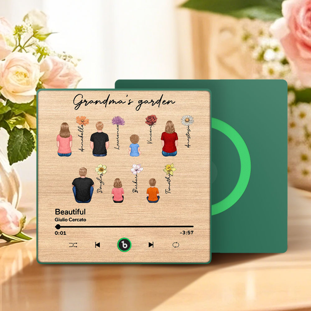Mother's Day Custom Music Fridge MagnetMusic Wall Photo Sticker That Plays Music Without Cell Phone Multiple Styles - MyFaceUnderwearAU