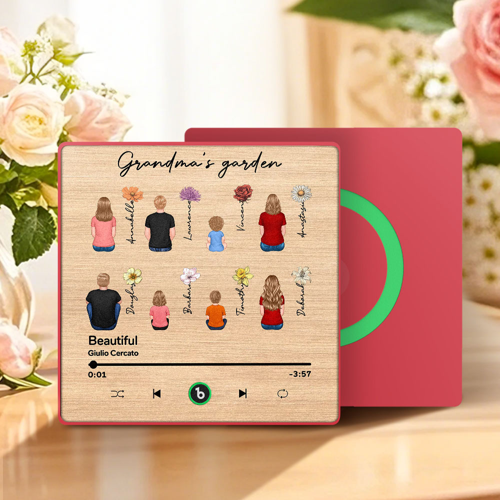 Mother's Day Custom Music Fridge MagnetMusic Wall Photo Sticker That Plays Music Without Cell Phone Multiple Styles - MyFaceUnderwearAU