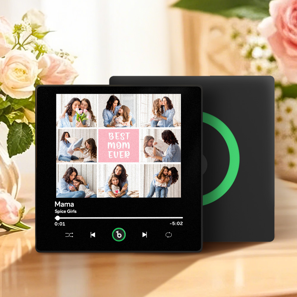 Custom Music Fridge Magnet Mother's Day Gifts Personalized Photo Upgraded Music Album Fridge Magnet Music Wall Photo Sticker Music Movement That Can Be Played Gift Idea - MyFaceUnderwearAU