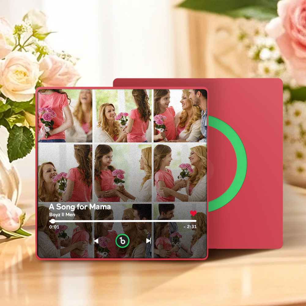 Custom Music Fridge Magnet and Photo with Colorful Frame Music Wall Photo Sticker Music Movement That Can Be Played Gift for Mom