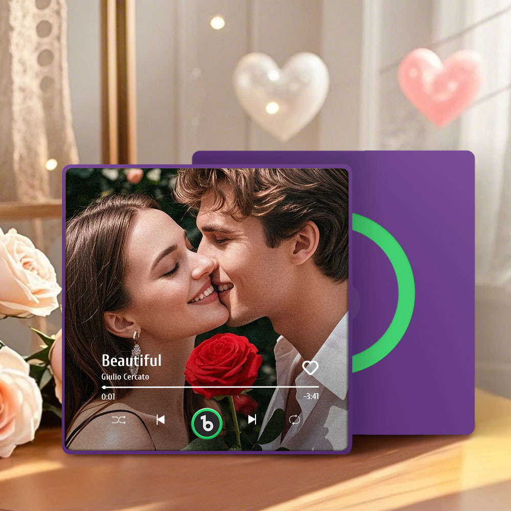 Custom Music Fridge Magnet Amour Pink New Valentine'S Day Limited 4.0 Upgraded Version Music Wall Sticker Photo Sticker Play Music Without Mobile Phone Various Styles Couple Gift