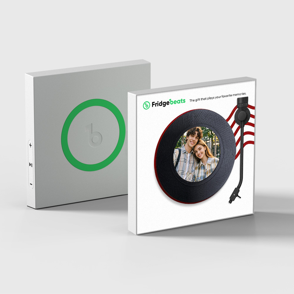 Custom Music & Photo Fridge Magnet Can Customize 1-6 Vinyl and Songs - MyFaceUnderwearAU