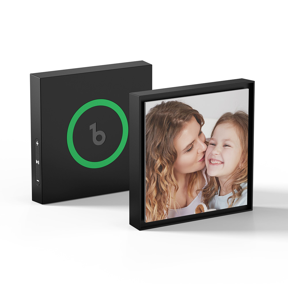 Personalized Music & Photo Fridge Magnet Can Customize 1-6 Frame Art and Songs Mother Gift