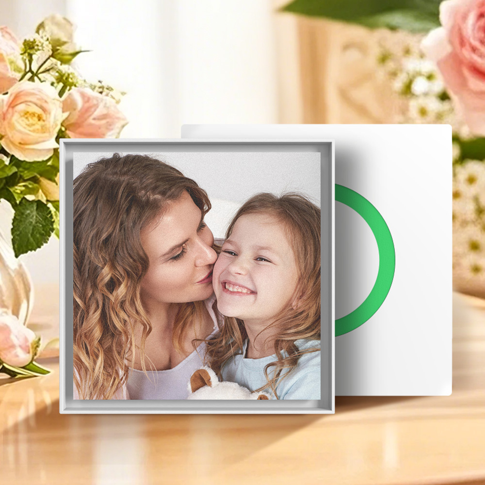 Personalized Music & Photo Fridge Magnet Can Customize 1-6 Frame Art and Songs Mother Gift