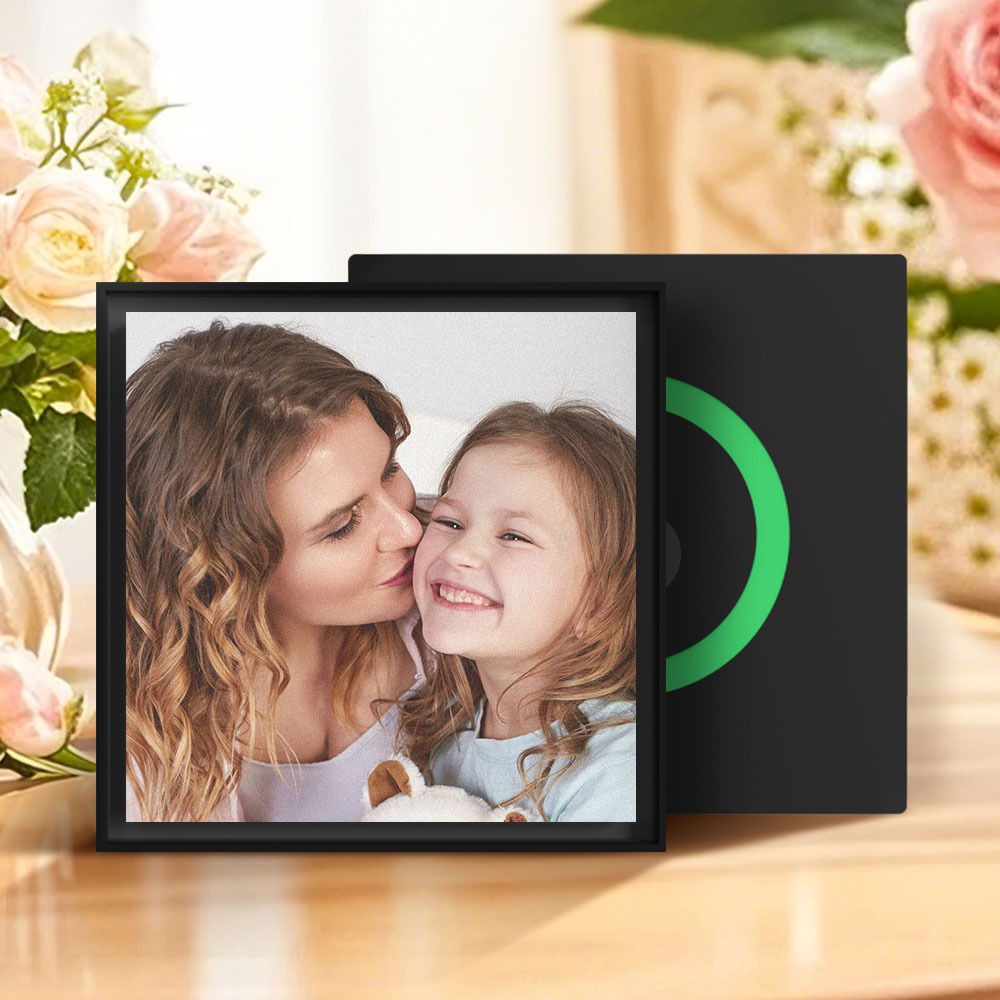 Personalized Music & Photo Fridge Magnet Can Customize 1-6 Frame Art and Songs Mother Gift