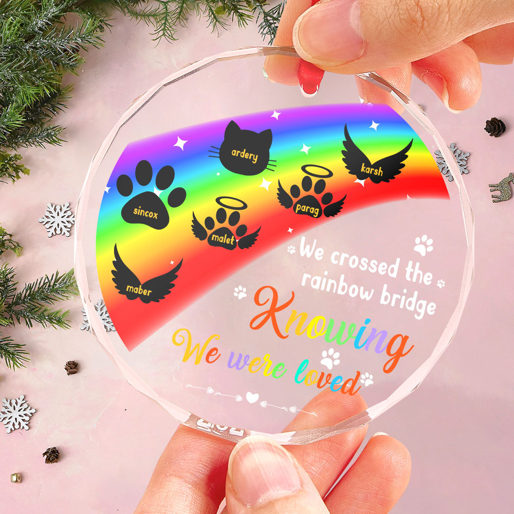 Thanks For Everything I Had A Great Time Memorial Personalized Custom Circle or Heart Glass Ornament Sympathy Gift For Pet Owners Pet Lovers - MyFaceUnderwearAU