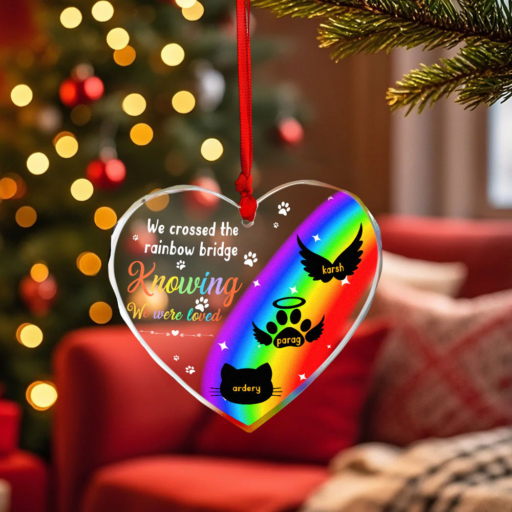 Thanks For Everything I Had A Great Time Memorial Personalized Custom Circle or Heart Glass Ornament Sympathy Gift For Pet Owners Pet Lovers - MyFaceUnderwearAU