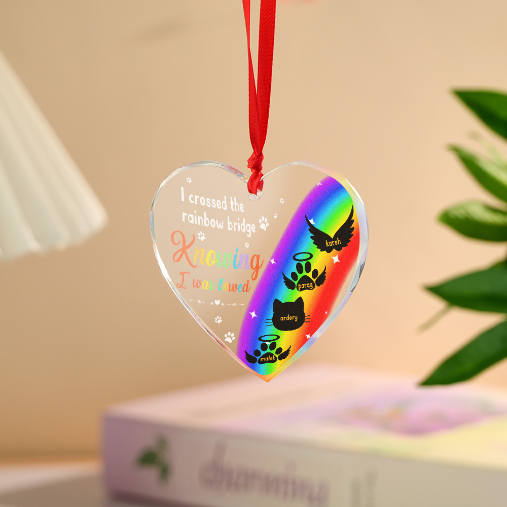 Thanks For Everything I Had A Great Time Memorial Personalized Custom Circle or Heart Glass Ornament Sympathy Gift For Pet Owners Pet Lovers - MyFaceUnderwearAU