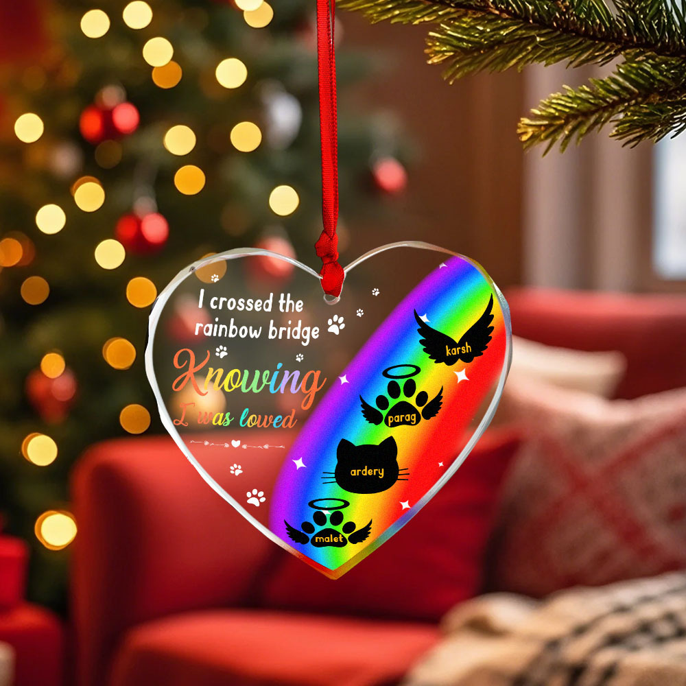 Thanks For Everything I Had A Great Time Memorial Personalized Custom Circle or Heart Glass Ornament Sympathy Gift For Pet Owners Pet Lovers - MyFaceUnderwearAU