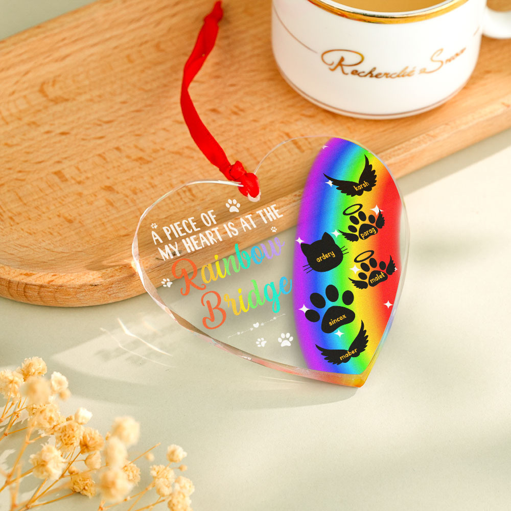 Thanks For Everything I Had A Great Time Memorial Personalized Custom Circle or Heart Glass Ornament Sympathy Gift For Pet Owners Pet Lovers - MyFaceUnderwearAU