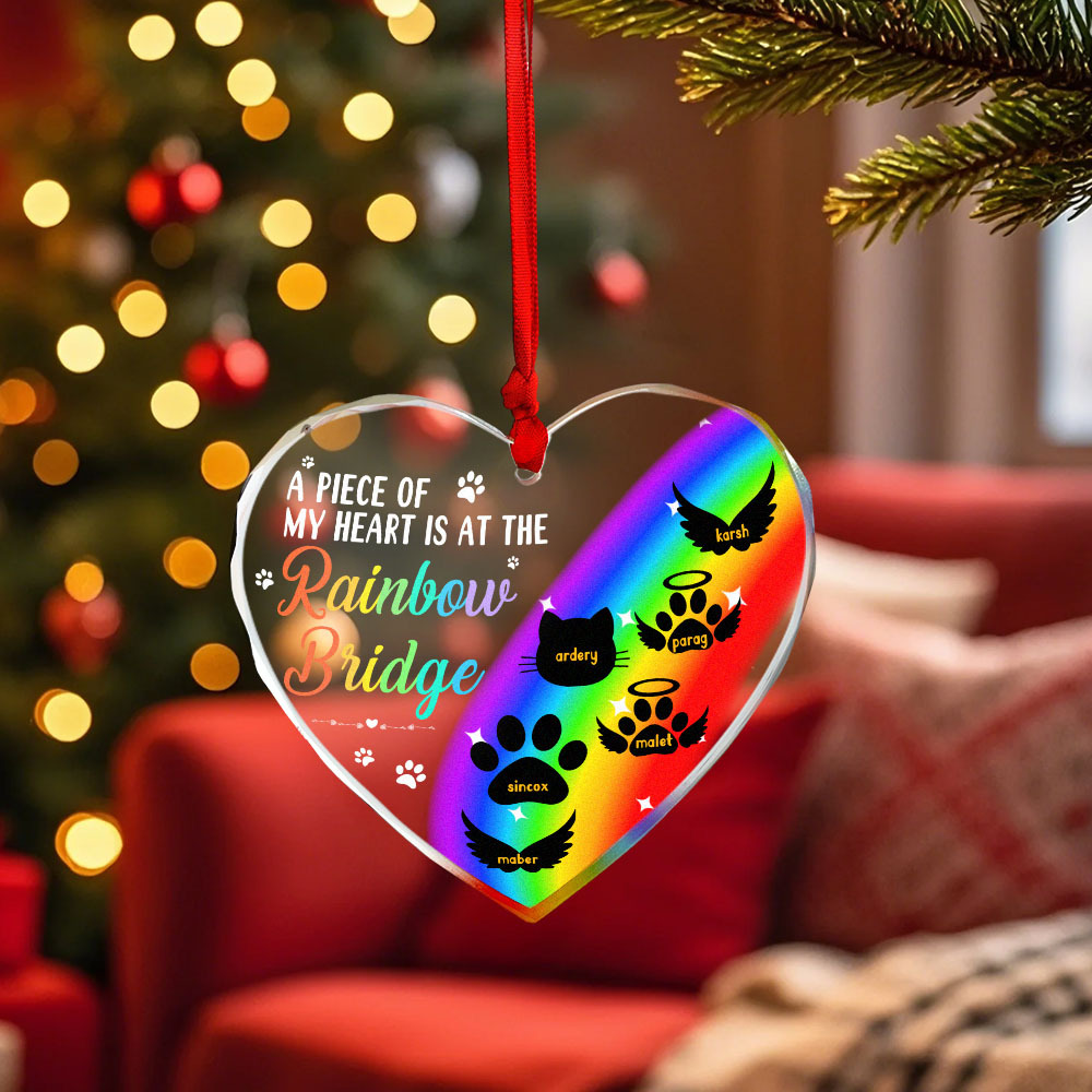 Thanks For Everything I Had A Great Time Memorial Personalized Custom Circle or Heart Glass Ornament Sympathy Gift For Pet Owners Pet Lovers - MyFaceUnderwearAU