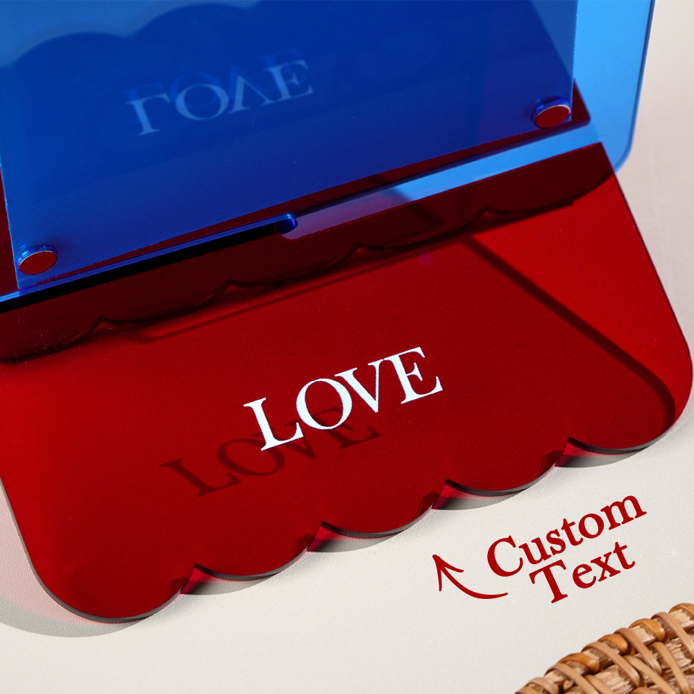 Custom Photos Acrylic Photo Frame Free-Standing Personalize Frames Immortalize Picture - MyFaceUnderwearAU