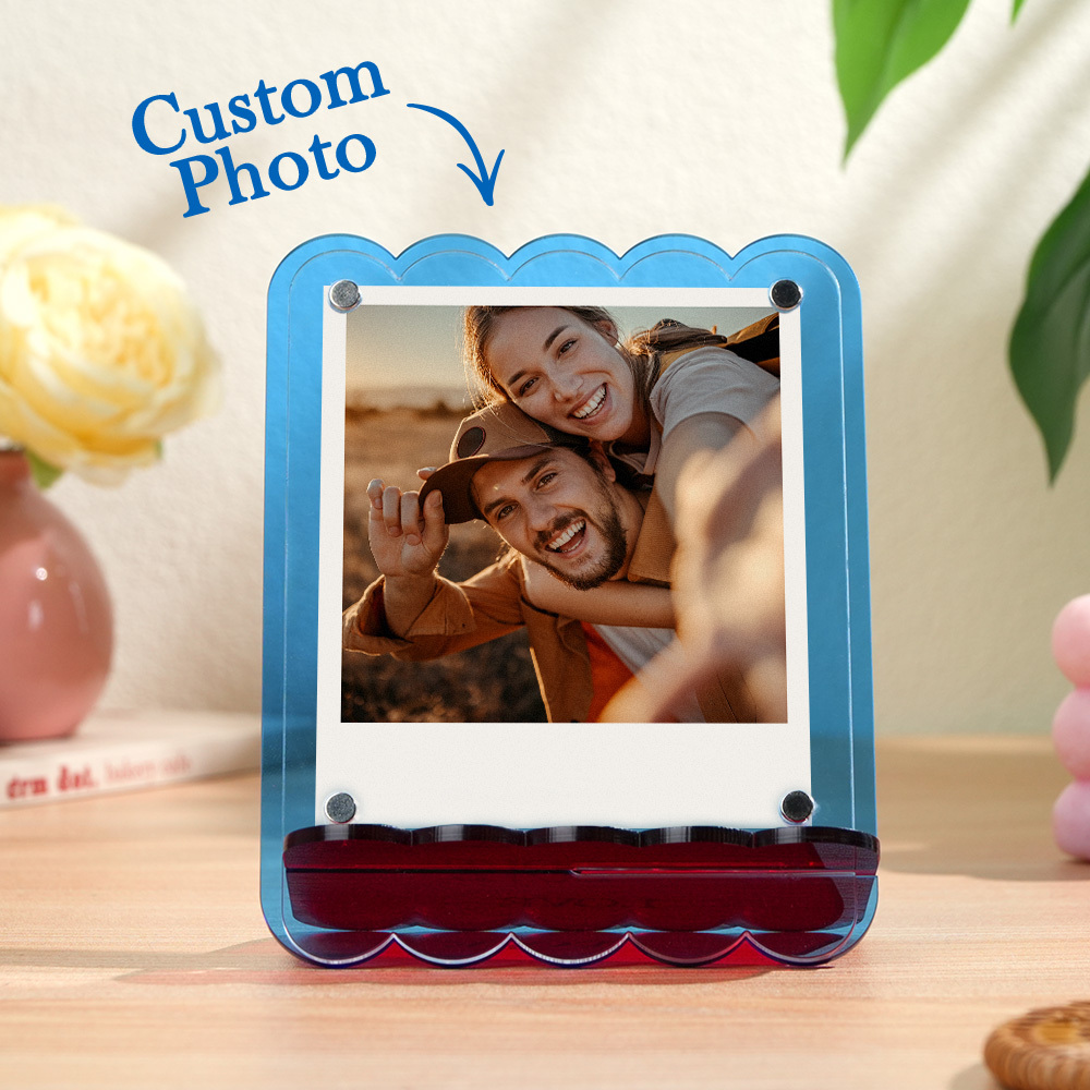 Custom Photos Acrylic Photo Frame Free-Standing Personalize Frames Immortalize Picture - MyFaceUnderwearAU
