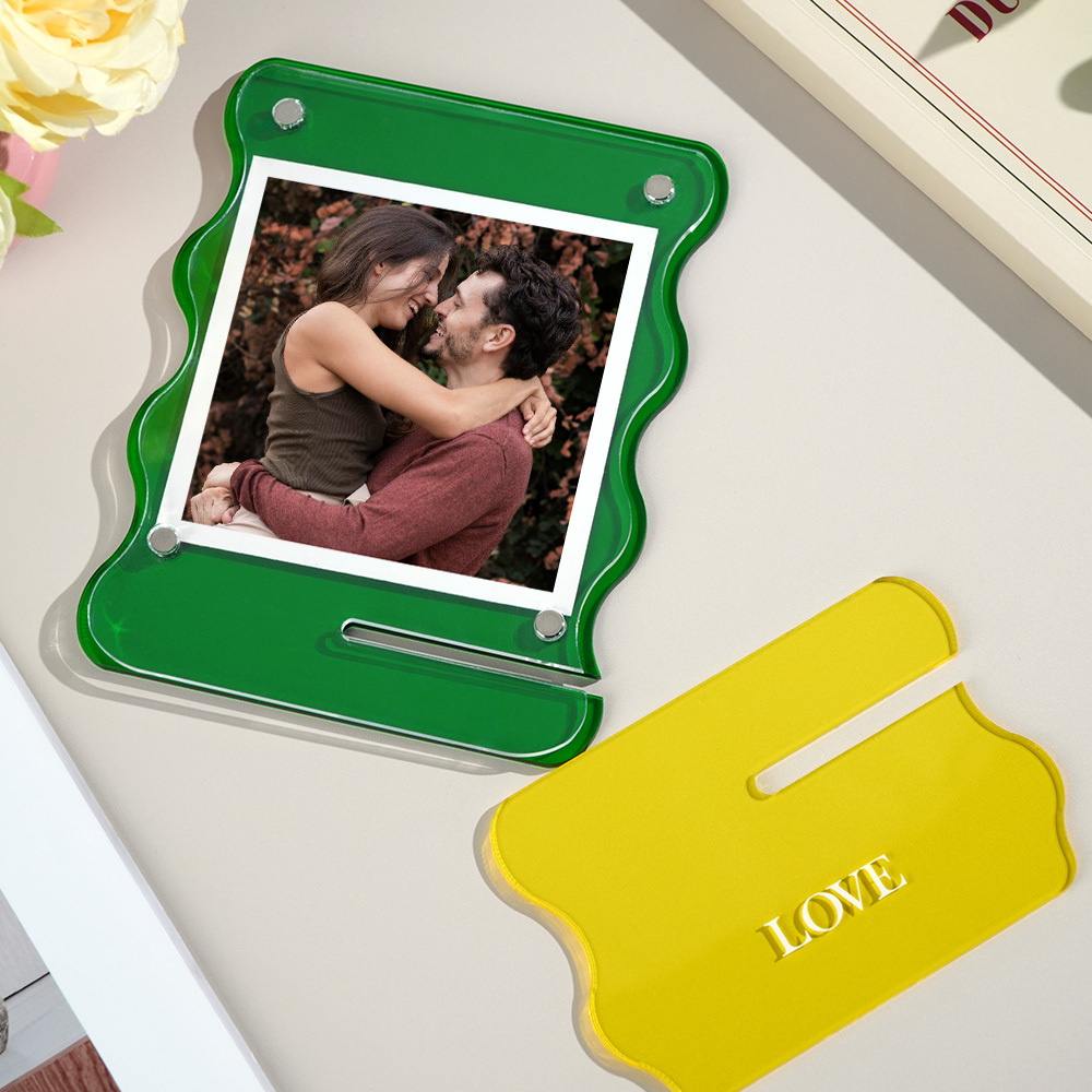 Custom Photos Acrylic Photo Frame Free-Standing Personalize Frames Immortalize Picture - MyFaceUnderwearAU