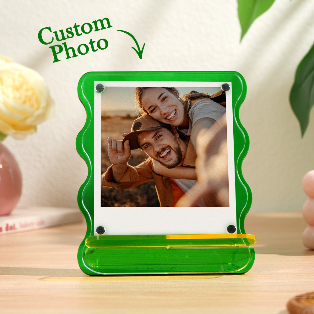 Custom Photos Acrylic Photo Frame Free-Standing Personalize Frames Immortalize Picture - MyFaceUnderwearAU