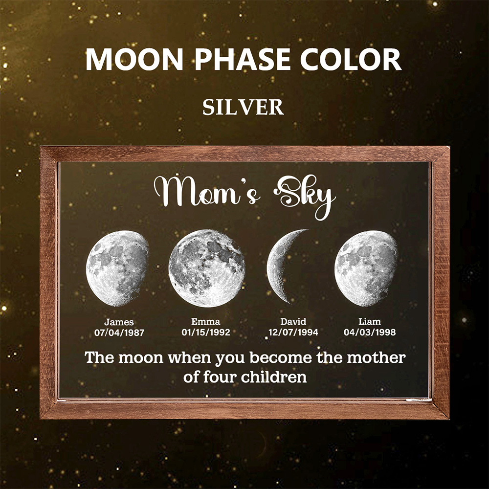 Custom Mom's Sky Led Light Frame Personalised Gifts for Mom - MyFaceUnderwearAU