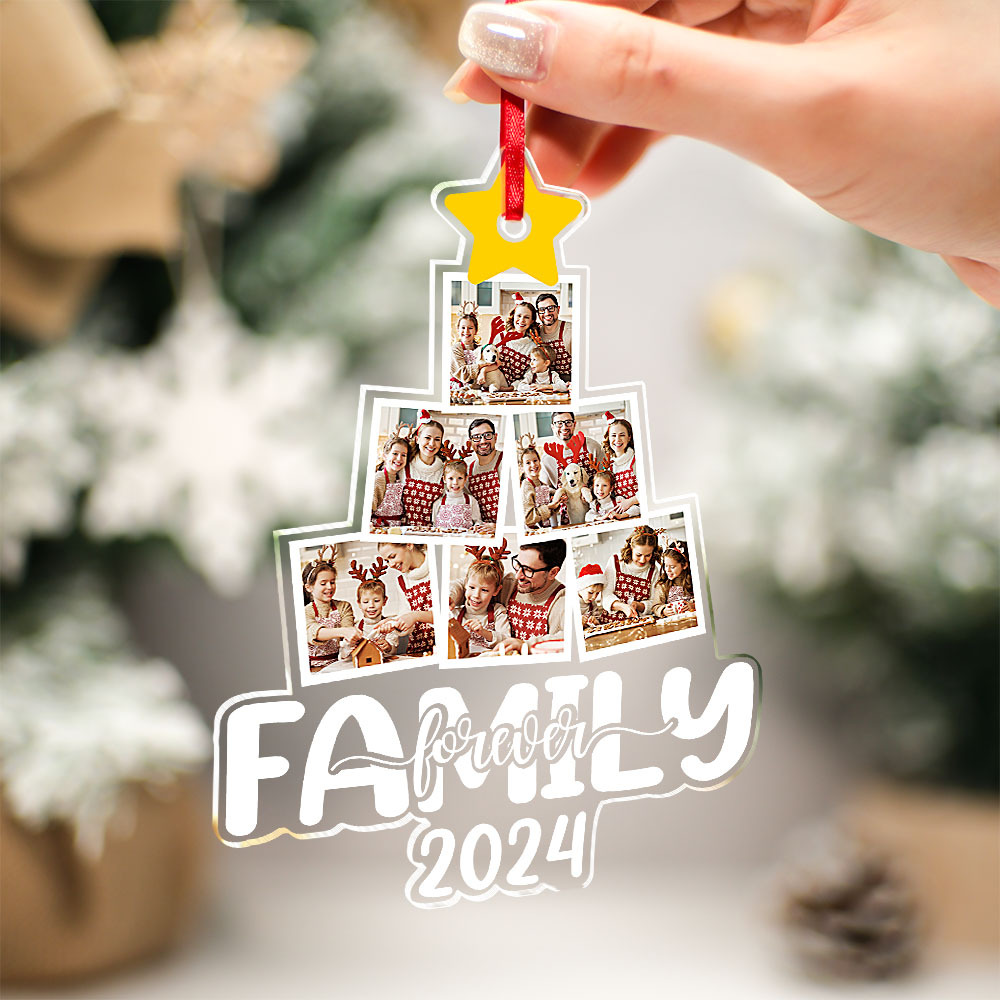 Custom Photos Acrylic Ornament Christmas Keepsake Ornament Christmas Gift Decor - MyFaceUnderwearAU
