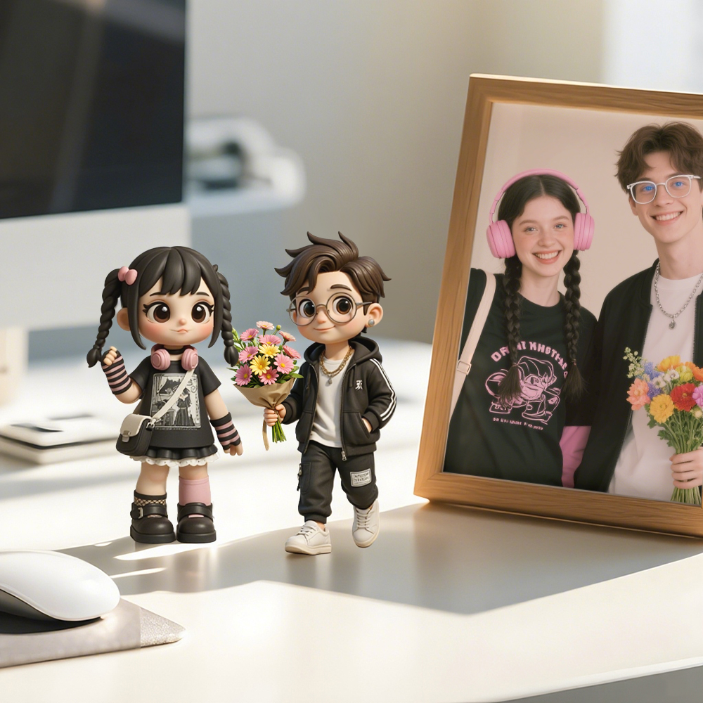 Personalized 3D Character Figurine Made from Photo Unique Office Desk Decoration - MyFaceUnderwearAU