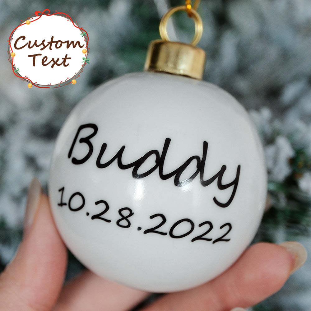 Personalized Pet Face Portrait Ornaments in Artfully Printed Hand-Painted Watercolor Style Custom Christmas Gift - MyFaceUnderwearAU