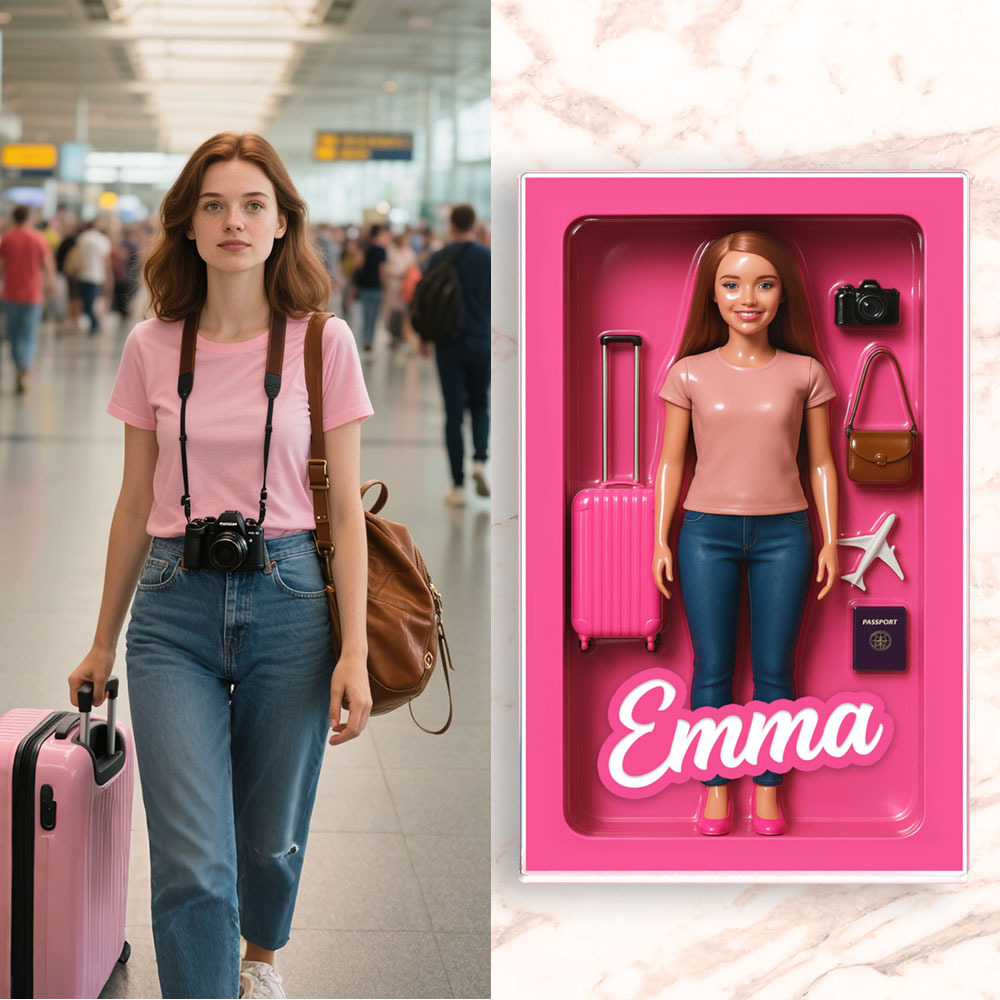 Personalized Doll Style Action Figure Portrait, Custom Toy Box Art, Custom Starter Kit, Custom Toy Figure Art, Trending Action Figure Gift