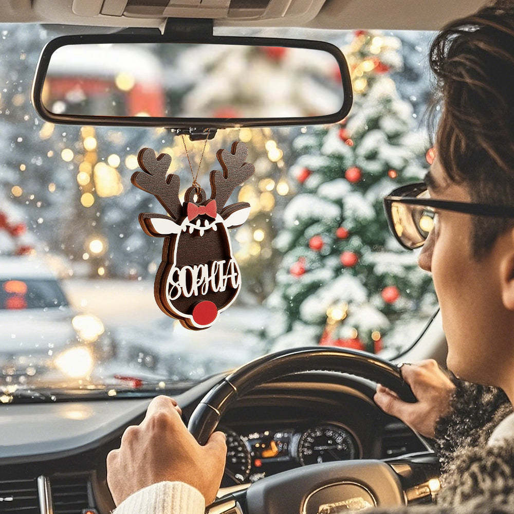 Personalized Reindeer Ornament with Name Christmas Tree Decorations Gift - MyFaceUnderwearAU