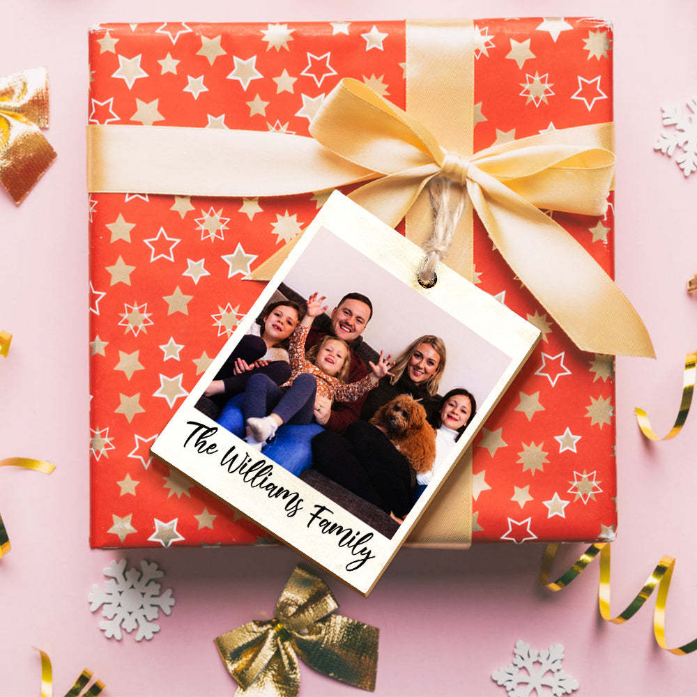 Personalized Photo Polaroid Ornament Family Photo Ornament for Christmas Gifts - MyFaceUnderwearAU