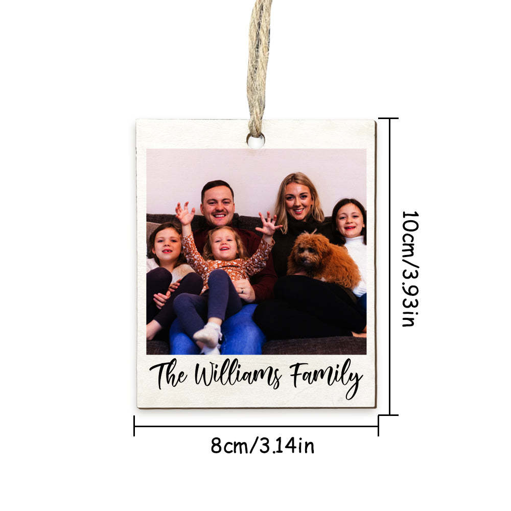 Personalized Photo Polaroid Ornament Family Photo Ornament for Christmas Gifts - MyFaceUnderwearAU