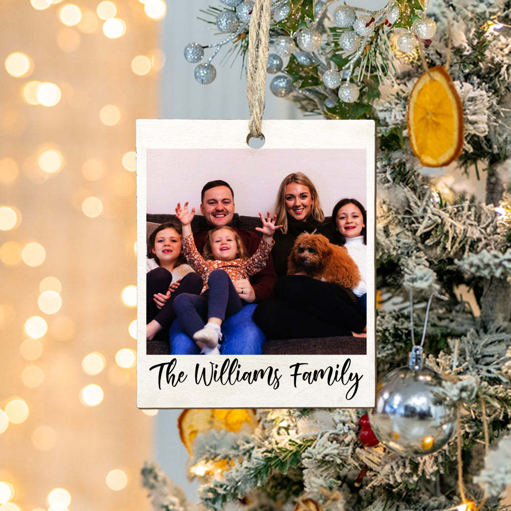 Personalized Photo Polaroid Ornament Family Photo Ornament for Christmas Gifts - MyFaceUnderwearAU