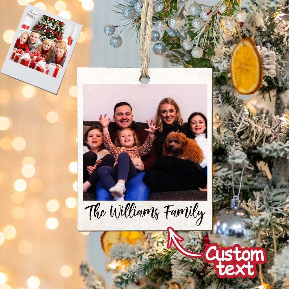 Personalized Photo Polaroid Ornament Family Photo Ornament for Christmas Gifts - MyFaceUnderwearAU