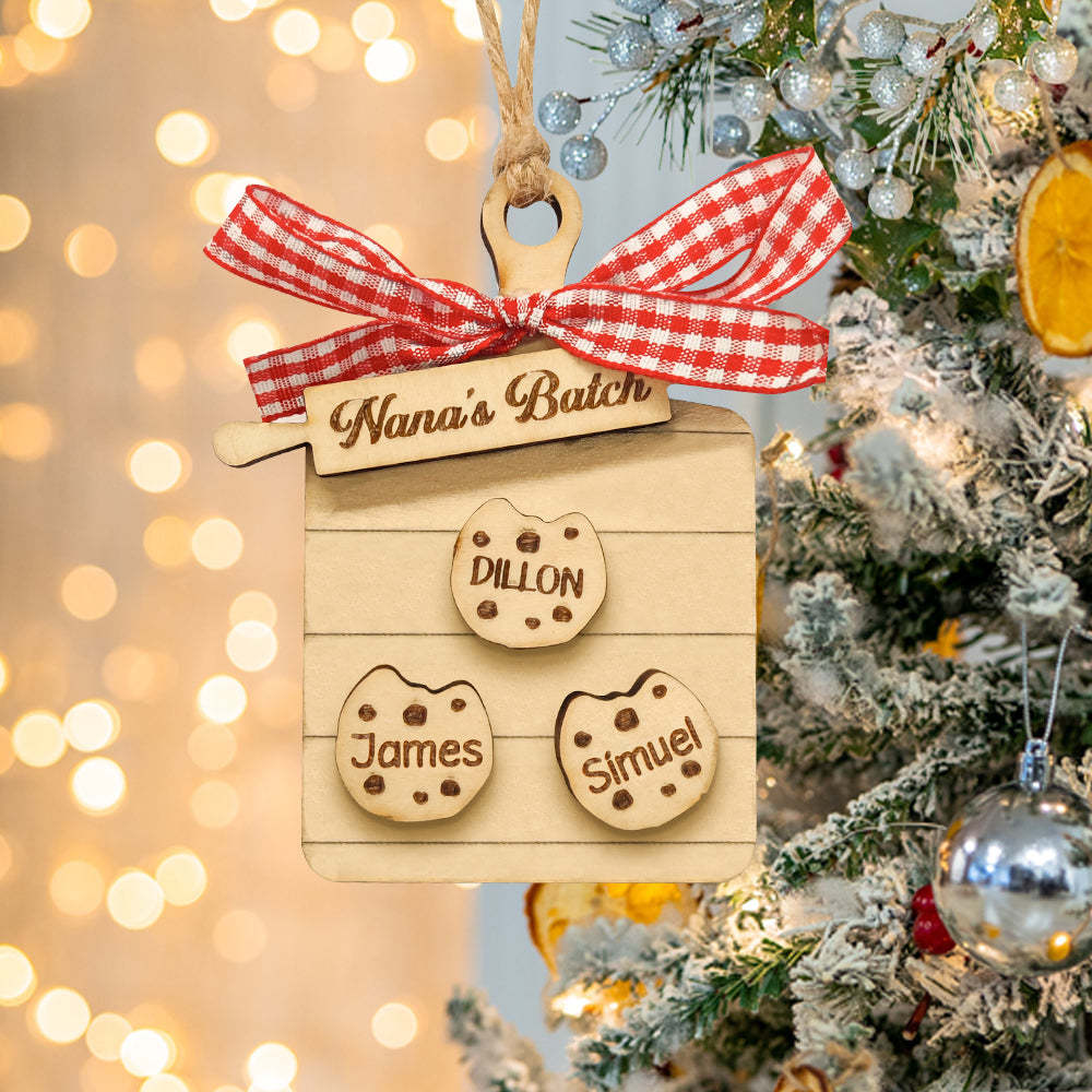 Personalized Family Ornament Custom Family Name Christmas Cookie Ornament Gifts - MyFaceUnderwearAU